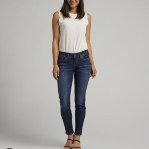 Silver Jeans Co. Suki Mid Rise Skinny Jeans Size 31x29